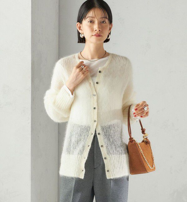 SHIPS for women「モヘヤ クルーネック カーディガン」|カーディガン|