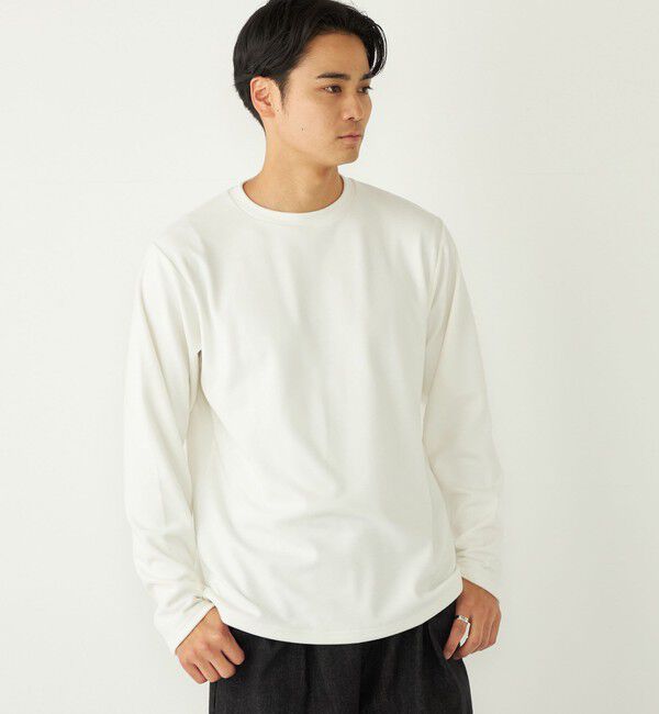 SHIPS Colors 「SHIPS Colors:〈吸水速乾〉スムース 微起毛 クルーネック ロンT」|Tシャツ・カットソー|