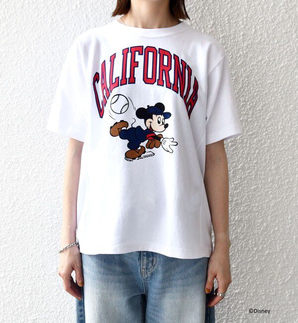 SHIPS any「Champion:〈洗濯機可能〉ディズニー / グラフィック ロゴ ショート スリーブ TEE」|Tシャツ・カットソー|