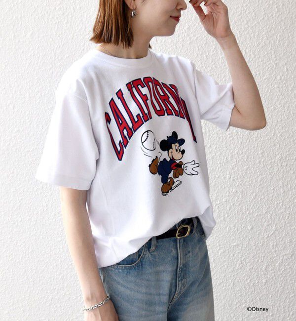 SHIPS any「Champion:〈洗濯機可能〉ディズニー / グラフィック ロゴ ショート スリーブ TEE」|Tシャツ・カットソー|