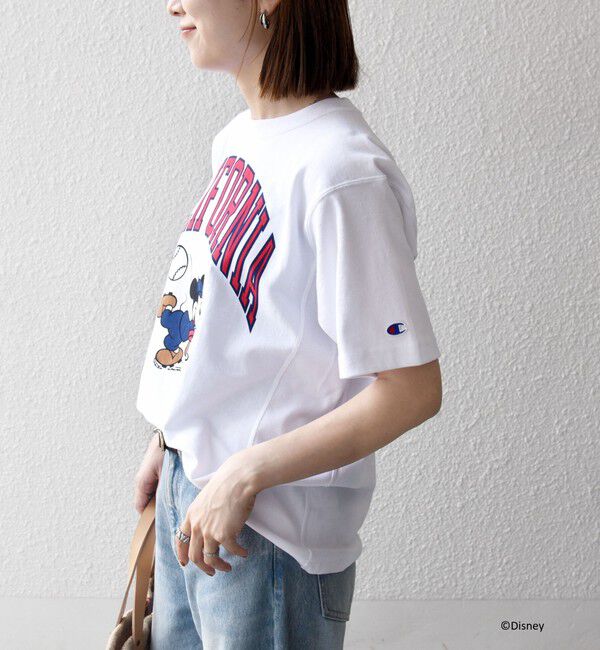 SHIPS any「Champion:〈洗濯機可能〉ディズニー / グラフィック ロゴ ショート スリーブ TEE」|Tシャツ・カットソー|