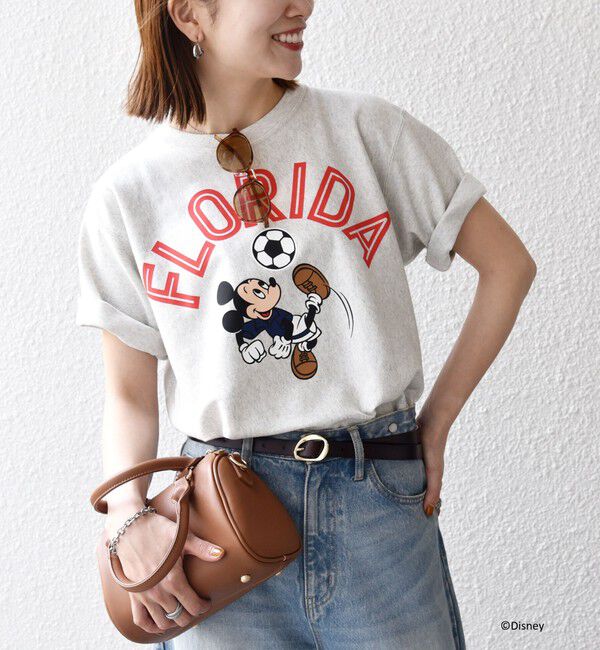 SHIPS any「Champion:〈洗濯機可能〉ディズニー / グラフィック ロゴ ショート スリーブ TEE」|Tシャツ・カットソー|