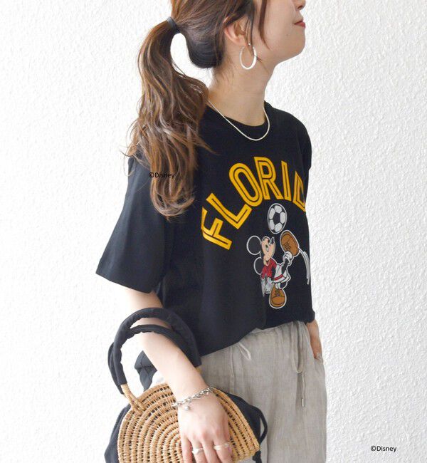 SHIPS any「Champion:〈洗濯機可能〉ディズニー / グラフィック ロゴ ショート スリーブ TEE」|Tシャツ・カットソー|