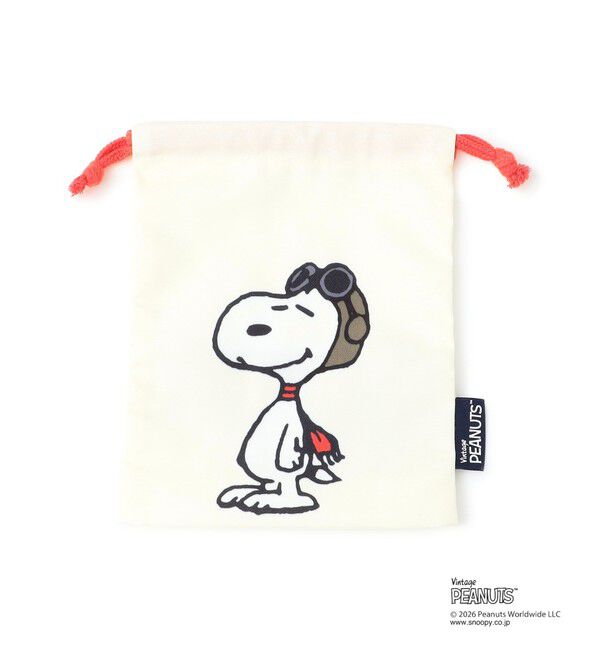 SHIPS KIDS「SHIPS KIDS: PEANUTS FA 巾着」|その他|ナチュラル