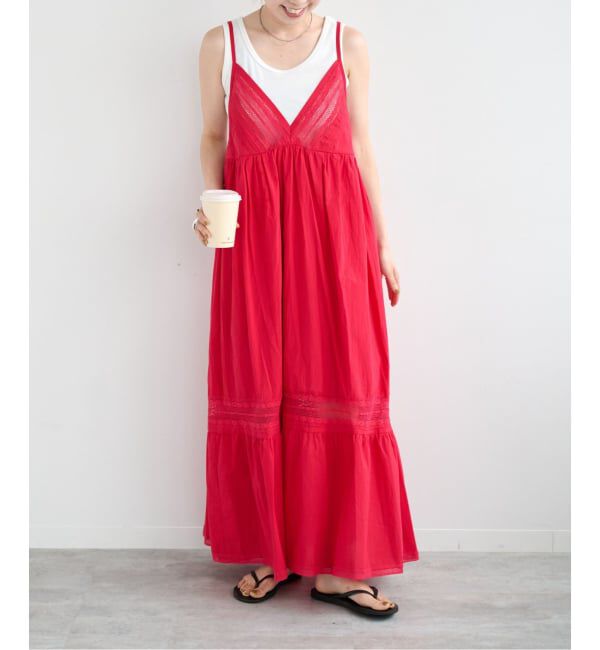 OUTDOOR PRODUCTS Usual Things「コットンローンカラーキャミワンピース」|ワンピース|