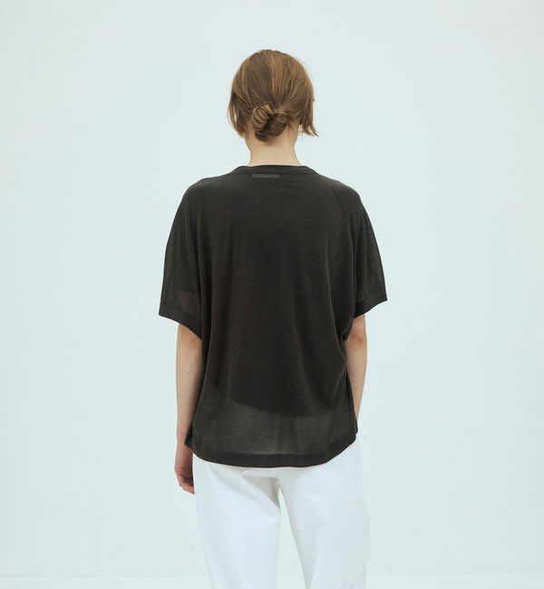GALERIE VIE「セルロースカシミヤ ハーフスリーブカーディガン」|カーディガン|