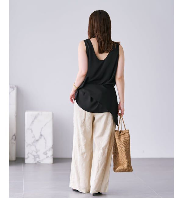 Plage「dull satin scarf set タンク」|タンクトップ|