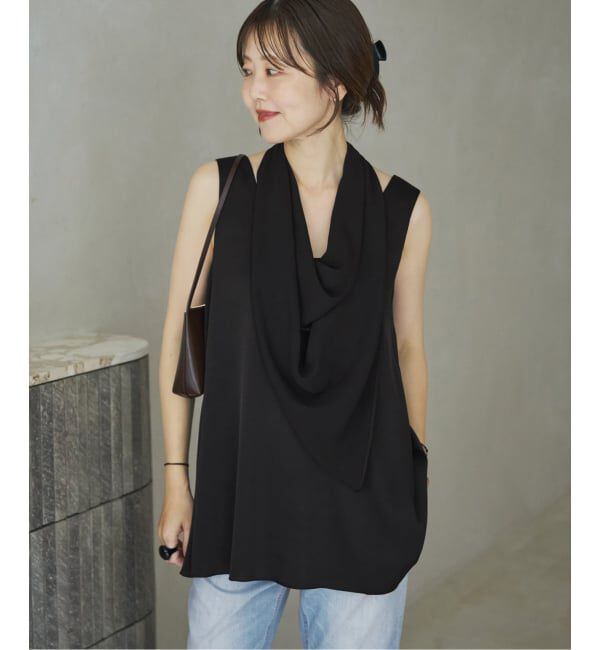 Plage「dull satin scarf set タンク」|タンクトップ|