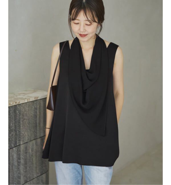 Plage「dull satin scarf set タンク」|タンクトップ|