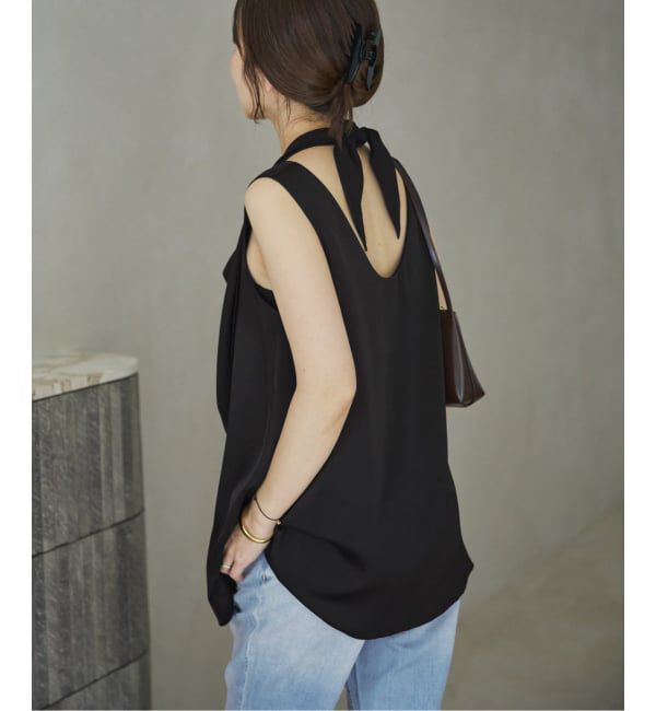 Plage「dull satin scarf set タンク」|タンクトップ|