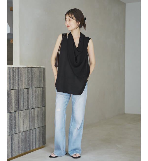 Plage「dull satin scarf set タンク」|タンクトップ|