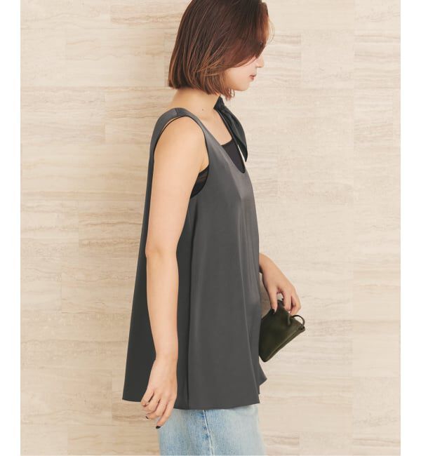 Plage「dull satin scarf set タンク」|タンクトップ|