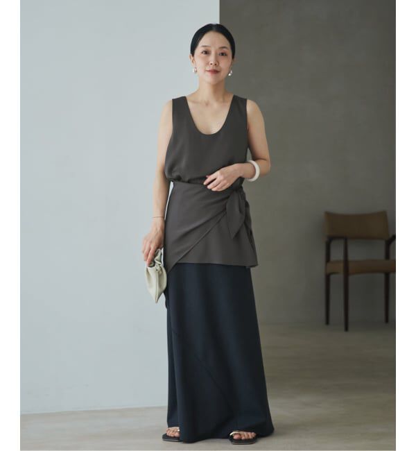 Plage「dull satin scarf set タンク」|タンクトップ|