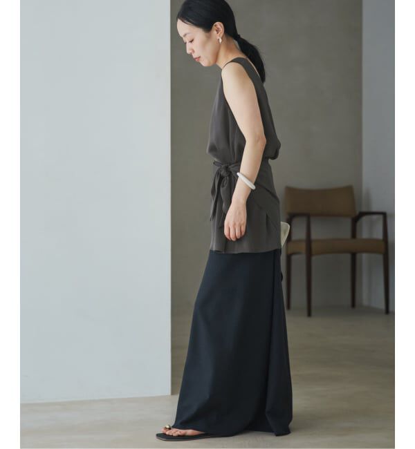 Plage「dull satin scarf set タンク」|タンクトップ|