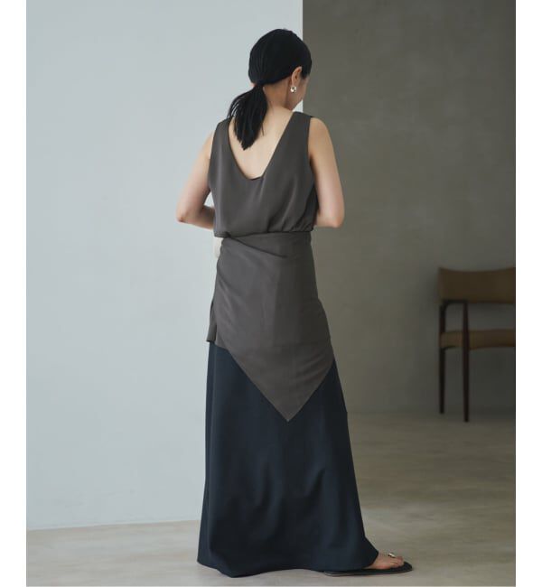 Plage「dull satin scarf set タンク」|タンクトップ|