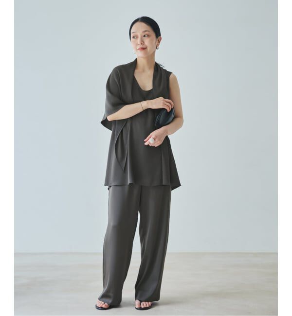 Plage「dull satin scarf set タンク」|タンクトップ|