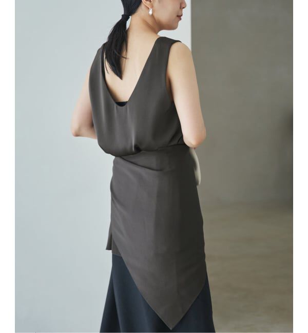 Plage「dull satin scarf set タンク」|タンクトップ|