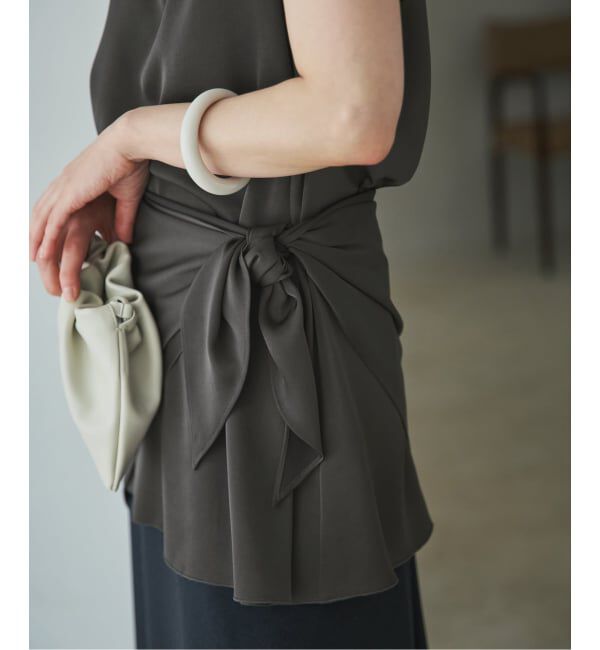 Plage「dull satin scarf set タンク」|タンクトップ|