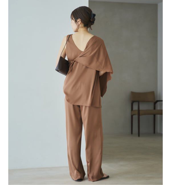 Plage「dull satin scarf set タンク」|タンクトップ|