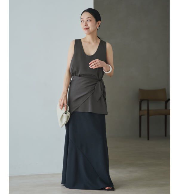 Plage「dull satin scarf set タンク」|タンクトップ|