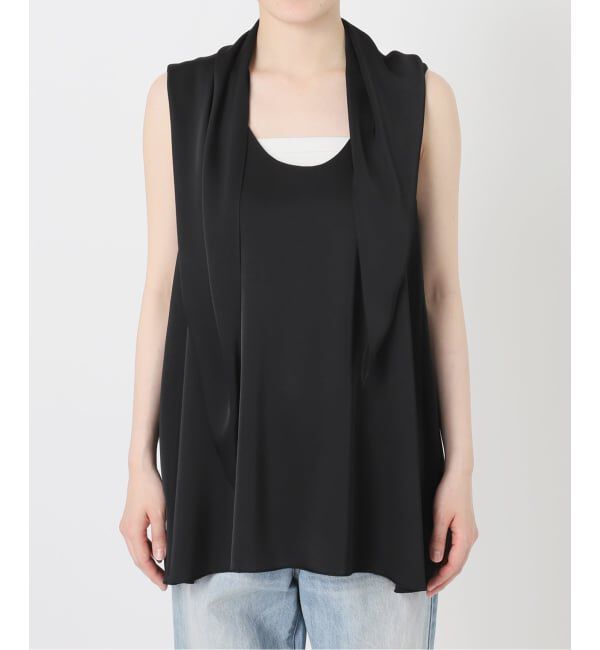 Plage「dull satin scarf set タンク」|タンクトップ|