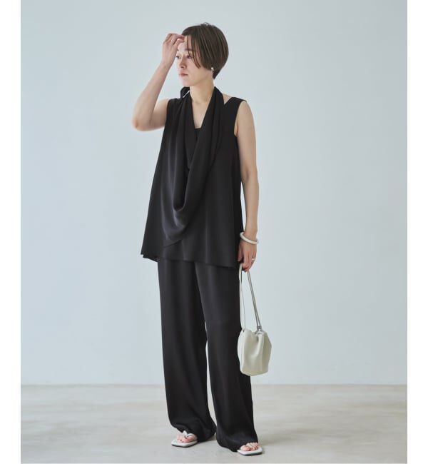 Plage「dull satin scarf set タンク」|タンクトップ|