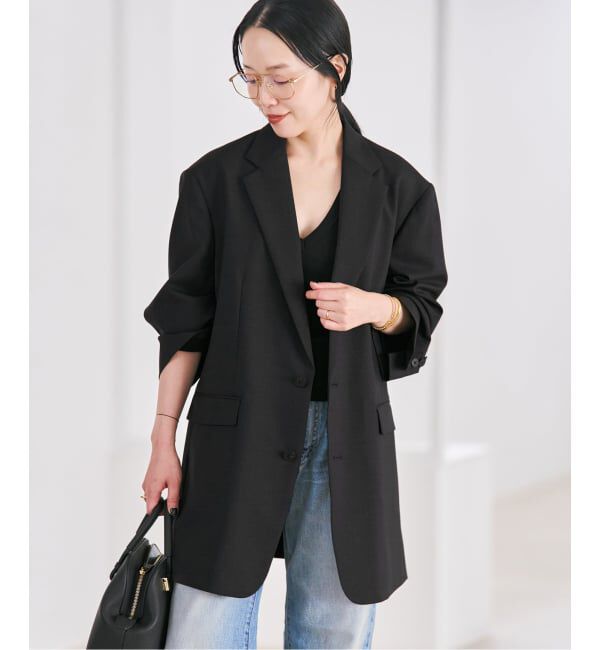 Plage「《予約》Masculine Oversized ジャケット」|テーラードジャケット|グレー