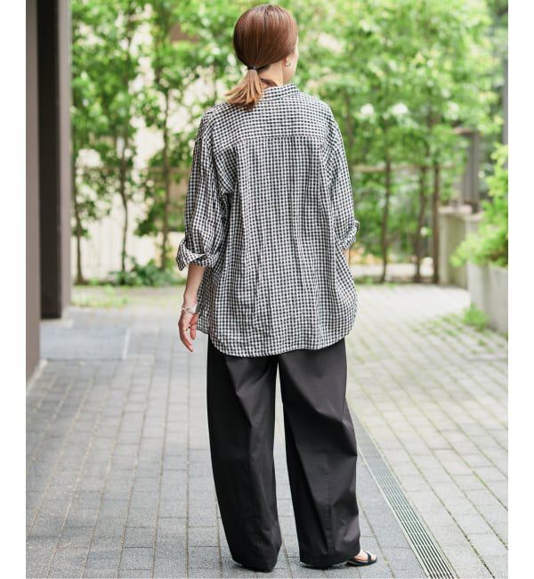 SLOBE IENA「《追加》リネンコットンレギュラーシャツ」|シャツ・ブラウス|