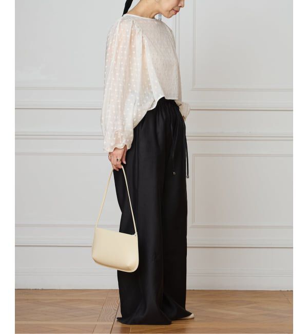 IENA LA BOUCLE「《洗濯機洗い可》IENA LA BOUCLE コットンサテンイージーパンツ」|その他|