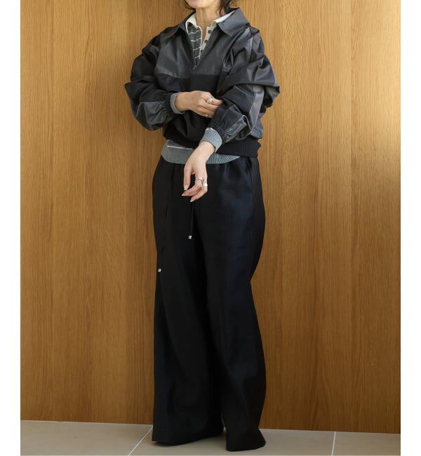IENA LA BOUCLE「《洗濯機洗い可》IENA LA BOUCLE コットンサテンイージーパンツ」|その他|