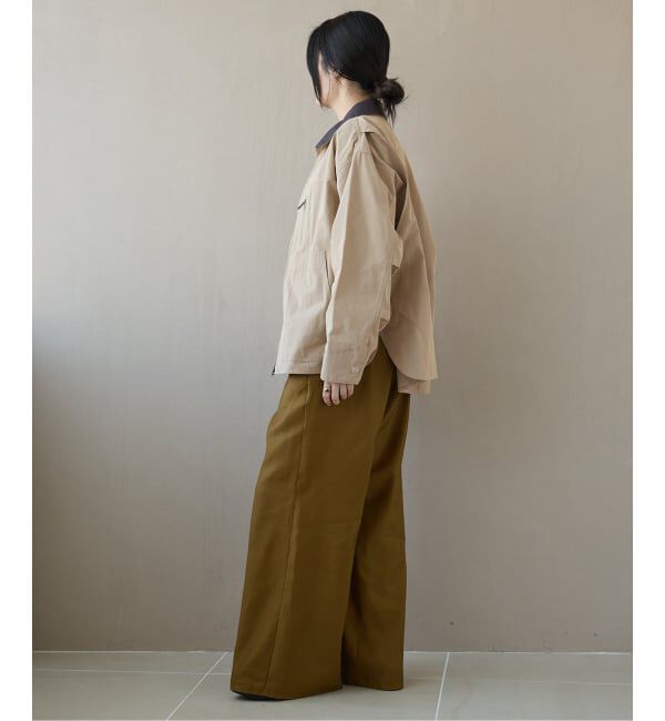 IENA LA BOUCLE「《洗濯機洗い可》IENA LA BOUCLE コットンサテンイージーパンツ」|その他|