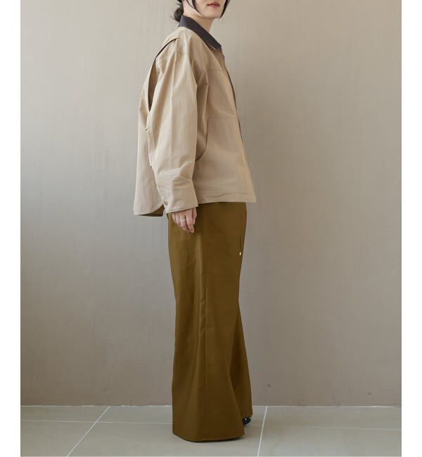 IENA LA BOUCLE「《洗濯機洗い可》IENA LA BOUCLE コットンサテンイージーパンツ」|その他|