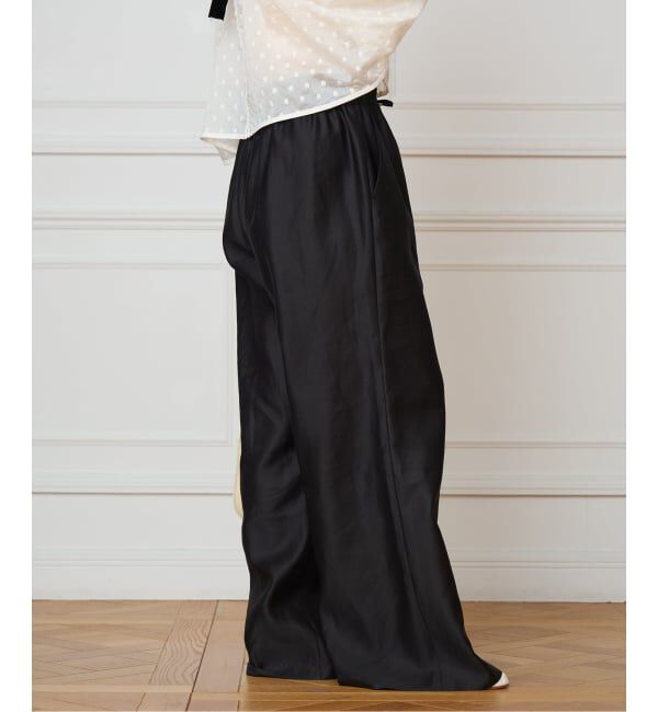 IENA LA BOUCLE「《洗濯機洗い可》IENA LA BOUCLE コットンサテンイージーパンツ」|その他|