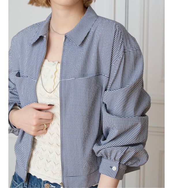 IENA LA BOUCLE「IENA LA BOUCLE ギンガムチェックシャツ」|シャツ・ブラウス|