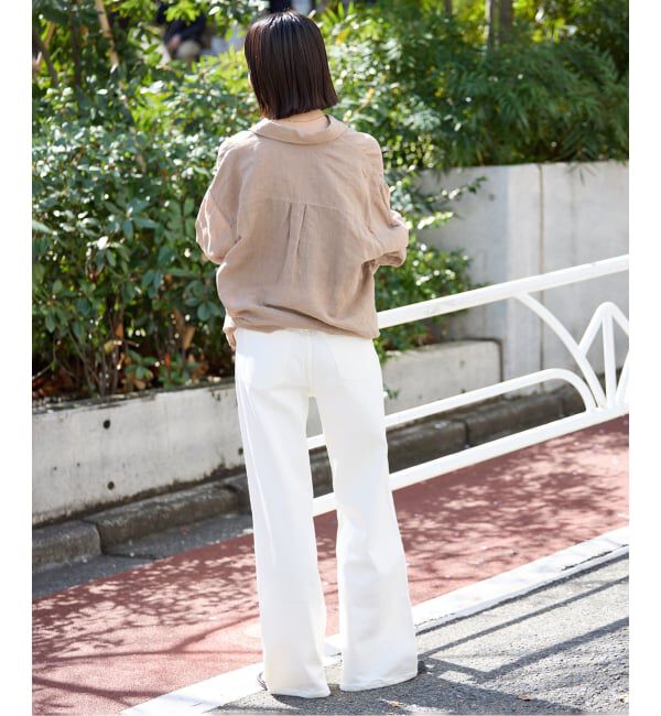 SLOBE IENA「リネンコットンカシュクールシャツ」|シャツ・ブラウス|