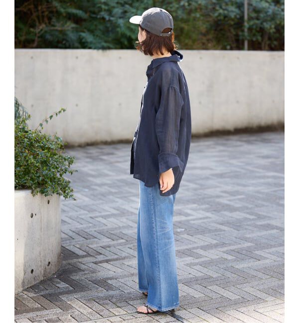SLOBE IENA「リネンコットンカシュクールシャツ」|シャツ・ブラウス|