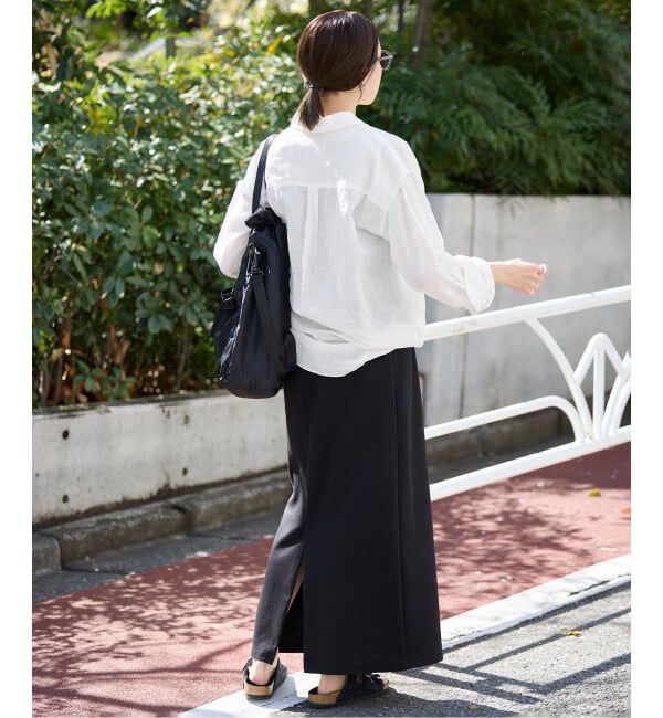 SLOBE IENA「リネンコットンカシュクールシャツ」|シャツ・ブラウス|