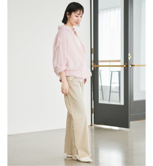 SLOBE IENA「リネンコットンカシュクールシャツ」|シャツ・ブラウス|