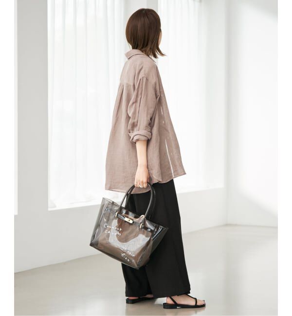 SLOBE IENA「リネンコットンカシュクールシャツ」|シャツ・ブラウス|