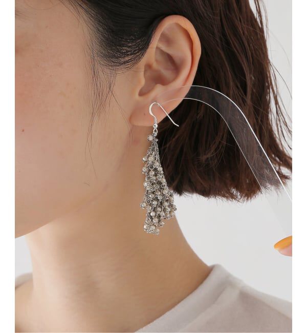 VERMEIL par iena「JEAN FRANCOIS MIMILLA ジャン フランソワ ミミラ Glass Beads &Knittピアス BO103」|ピアス|