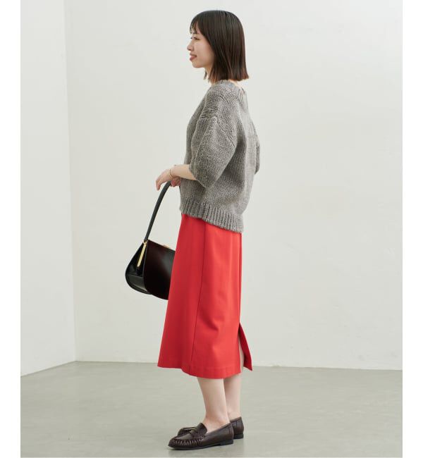 SLOBE IENA「《WEB限定サイズあり/予約》SLOBE レザーギャザーローファー」|ローファー|