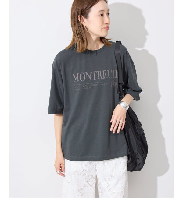 SLOBE IENA「《一部カラーWEB限定/接触冷感/抗菌防臭》MONTREUILレターロゴTEE」|Tシャツ・カットソー|