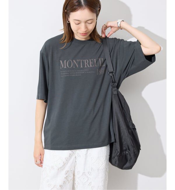 SLOBE IENA「《一部カラーWEB限定/接触冷感/抗菌防臭》MONTREUILレターロゴTEE」|Tシャツ・カットソー|