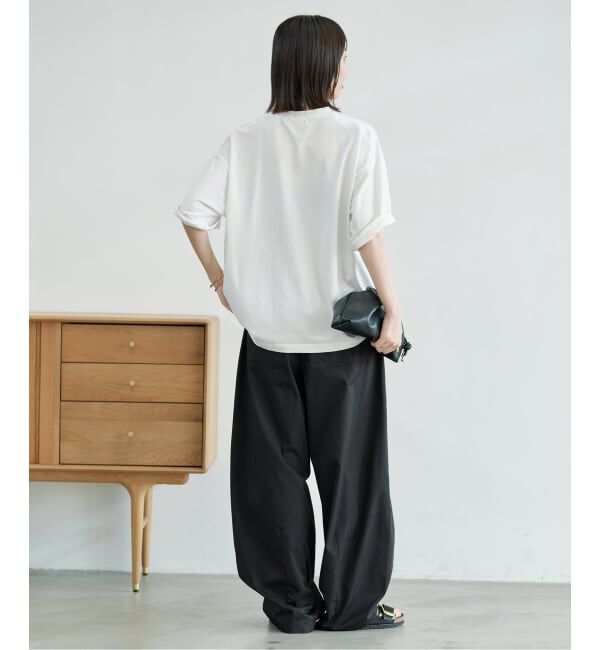 SLOBE IENA「《一部カラーWEB限定/接触冷感/抗菌防臭》MONTREUILレターロゴTEE」|Tシャツ・カットソー|