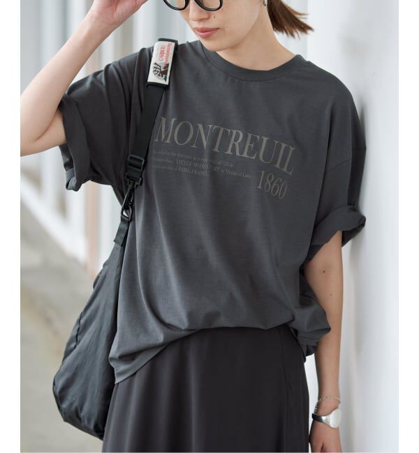 SLOBE IENA「《一部カラーWEB限定/接触冷感/抗菌防臭》MONTREUILレターロゴTEE」|Tシャツ・カットソー|