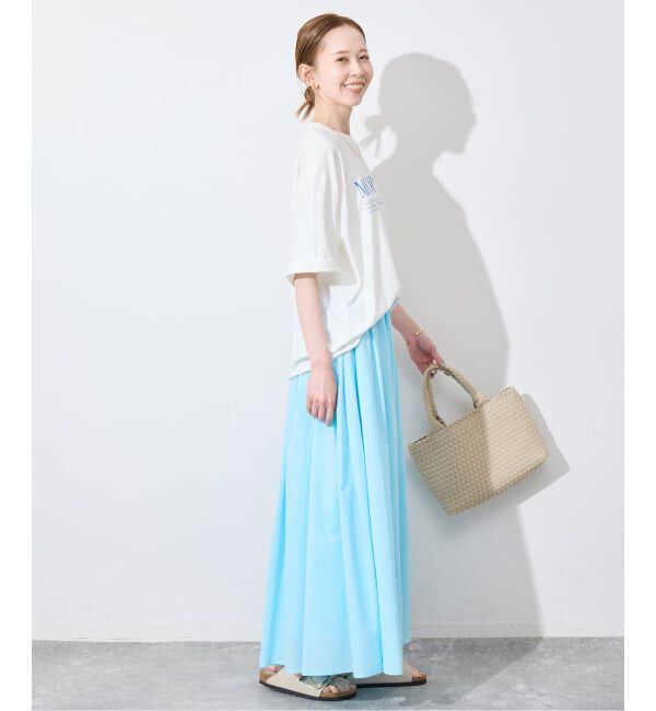 SLOBE IENA「《一部カラーWEB限定/接触冷感/抗菌防臭》MONTREUILレターロゴTEE」|Tシャツ・カットソー|