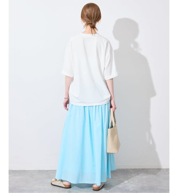 SLOBE IENA「《一部カラーWEB限定/接触冷感/抗菌防臭》MONTREUILレターロゴTEE」|Tシャツ・カットソー|