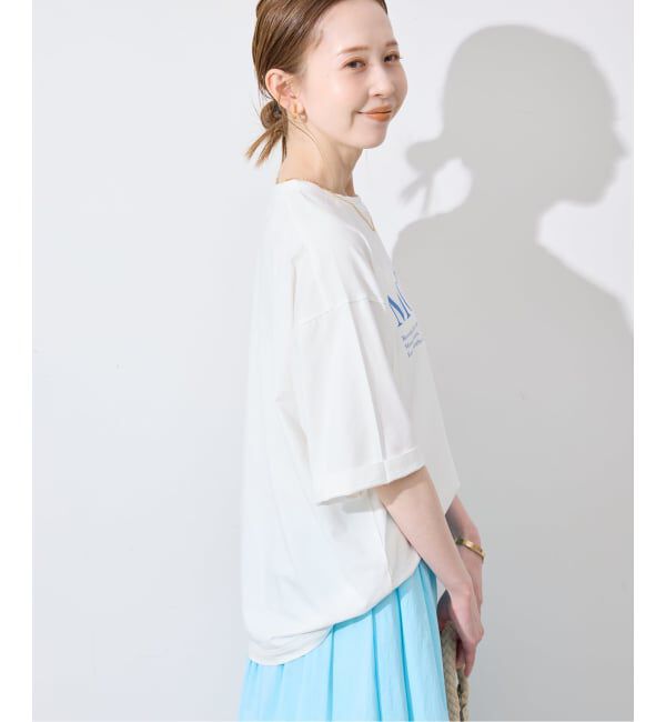 SLOBE IENA「《一部カラーWEB限定/接触冷感/抗菌防臭》MONTREUILレターロゴTEE」|Tシャツ・カットソー|