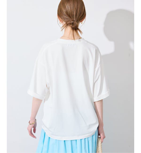 SLOBE IENA「《一部カラーWEB限定/接触冷感/抗菌防臭》MONTREUILレターロゴTEE」|Tシャツ・カットソー|