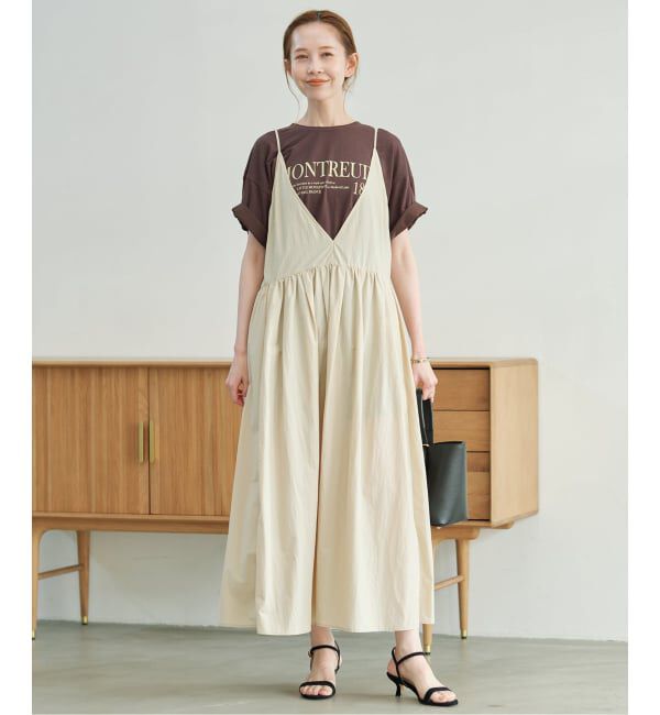 SLOBE IENA「《一部カラーWEB限定/接触冷感/抗菌防臭》MONTREUILレターロゴTEE」|Tシャツ・カットソー|
